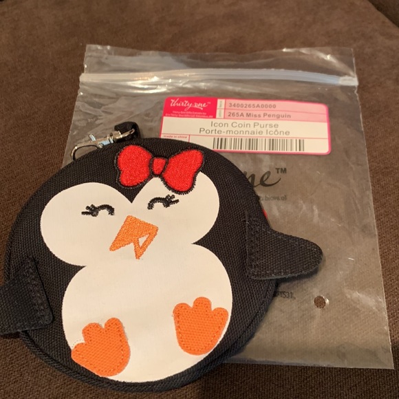 Thirty one 31 penguin pal littles carry all caddy and icon coin purse NIP - Picture 3 of 6